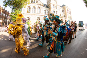 Alternate angle of the marching band