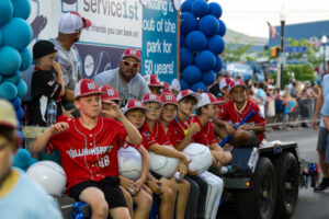 Williamsport Little League on a parade float